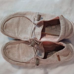 Hey Dude Women's size 7 Chambray White. Used condition